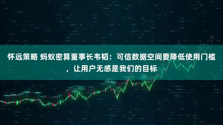 怀远策略 蚂蚁密算董事长韦韬：可信数据空间要降低使用门槛，让用户无感是我们的目标