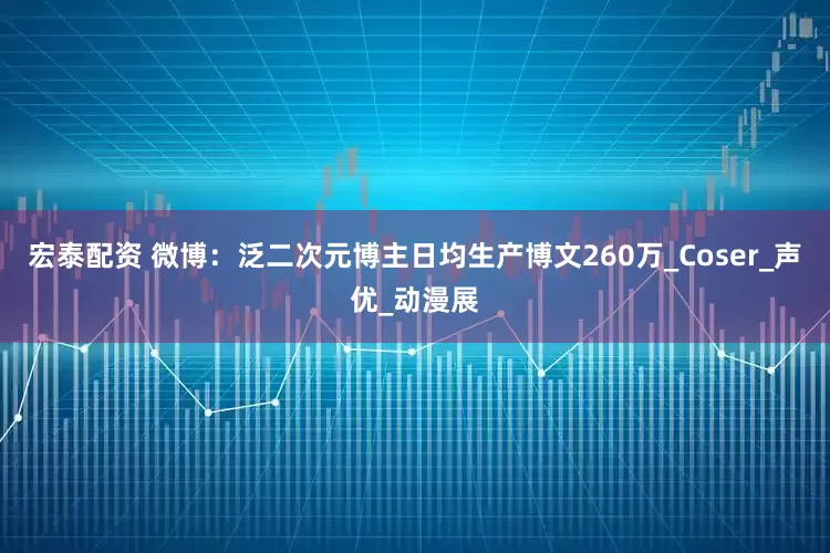 宏泰配资 微博：泛二次元博主日均生产博文260万_Coser_声优_动漫展